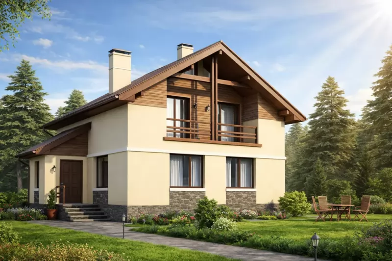Ахсау — проект дома из SIP-панелей, «Строй Дом»